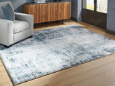 A2Z Furniture - Ashley Furniture - Arlenmont Rug - 5' x 7' Area Rug / Blue/White/Brown - R407482