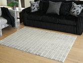 A2Z Furniture - Ashley Furniture - Turinwith Rug - 5'3" x 7' Area Rug / Ivory/Black - R407552