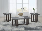 A2Z Furniture - Ashley Furniture - Dynnford Table (Set of 3) - Occasional Table Set (3/CN) / Gray/Brown - T216-13