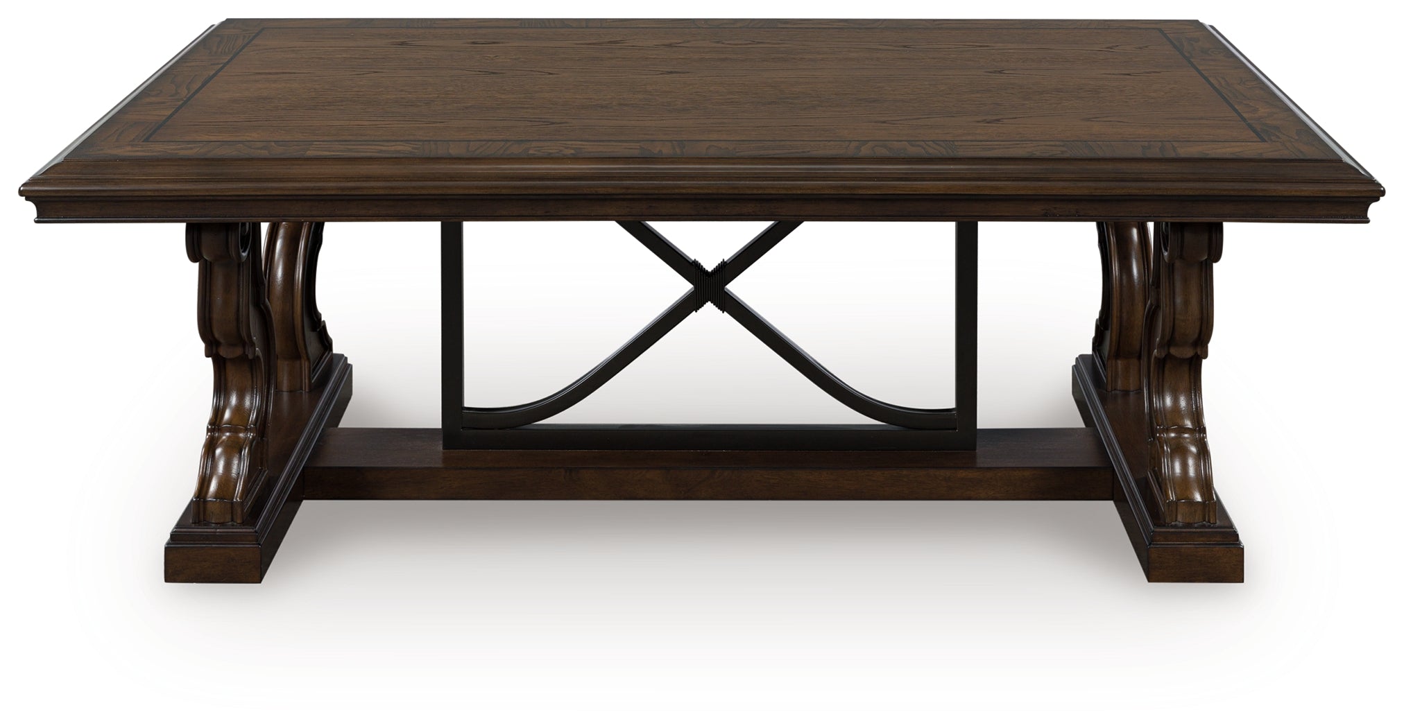 A2Z Furniture - Ashley Furniture - Maylee Coffee Table - Rectangular Cocktail Table / Dark Brown - T647-1