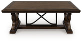 A2Z Furniture - Ashley Furniture - Maylee Coffee Table - Rectangular Cocktail Table / Dark Brown - T647-1