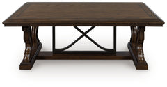 A2Z Furniture - Ashley Furniture - Maylee Coffee Table - Rectangular Cocktail Table / Dark Brown - T647-1