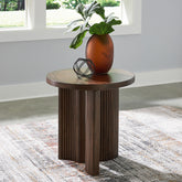 A2Z Furniture - Ashley Furniture - Korestone End Table - Rectangular End Table / Dark Brown - T438-3