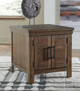 A2Z Furniture - Ashley Furniture - Moriville End Table - Rectangular End Table / Grayish Brown - T731-3