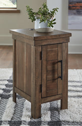 A2Z Furniture - Ashley Furniture - Moriville Chairside End Table - Chair Side End Table / Grayish Brown - T731-7