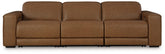 A2Z Furniture - Ashley Furniture - Magic Man Sectional - 2-Piece Power Reclining Sectional Loveseat with Console / Caramel - PCU10700S3