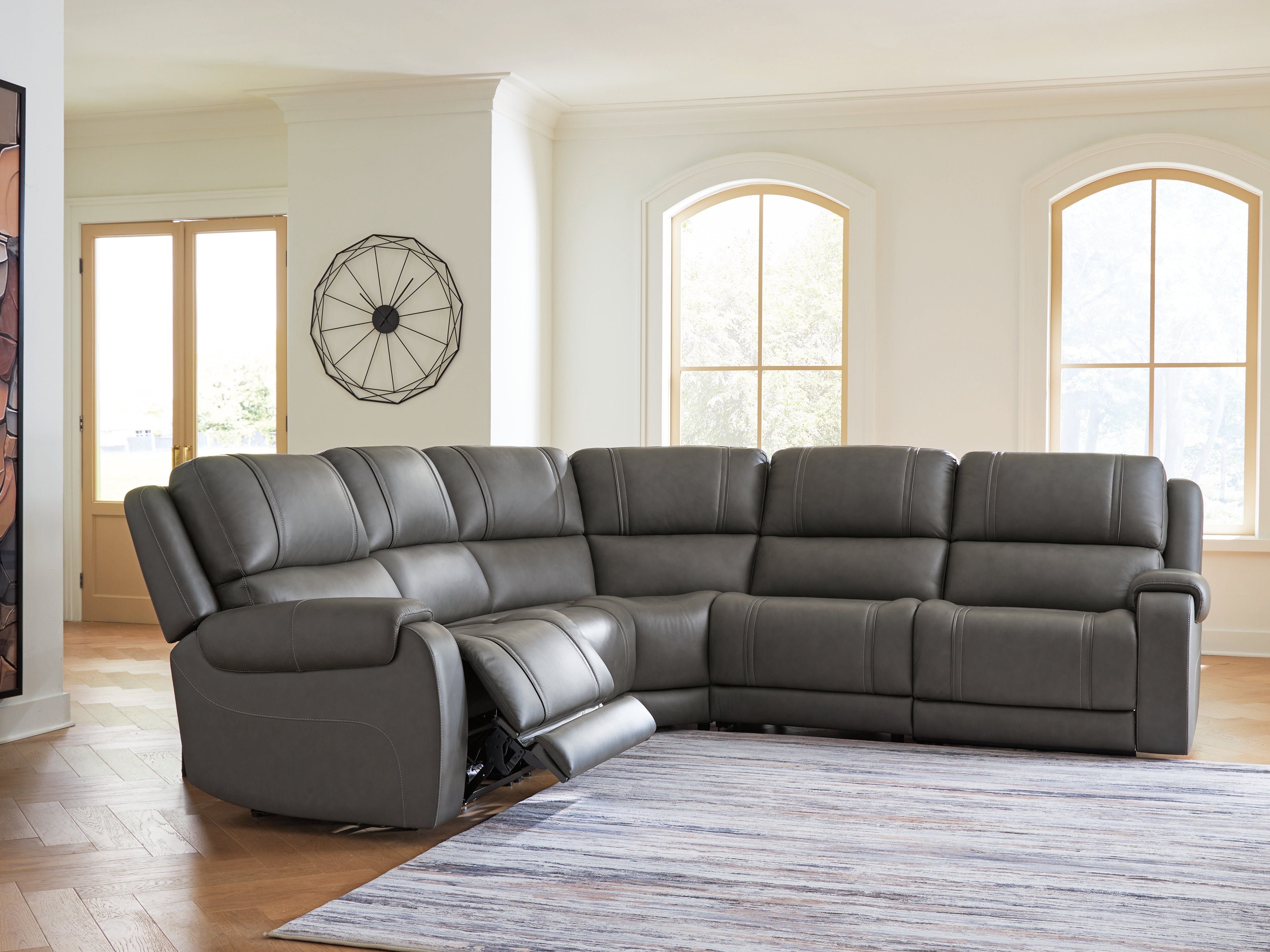 A2Z Furniture - Ashley Furniture - 5Z - Pittson Sectional - 5-Piece Power Reclining Sectional - PCU12600S4