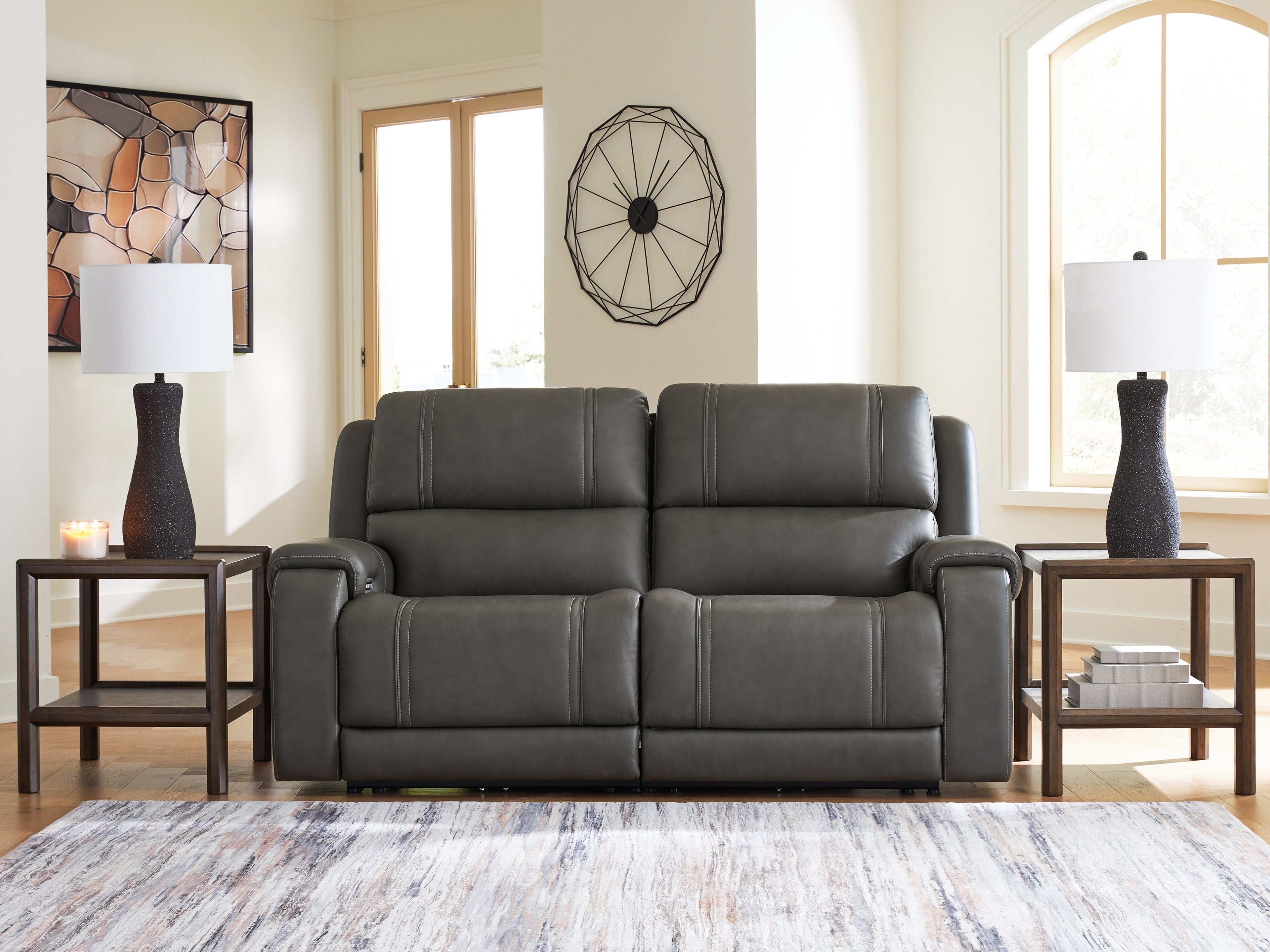 A2Z Furniture - Ashley Furniture - 5Z - Pittson Sectional - 2-Piece Power Reclining Sectional Loveseat - PCU12600S1