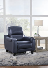 A2Z Furniture - Ashley Furniture - Mercomatic Living Room - PWR REC Sofa with ADJ Headrest / Ocean - U7531115
