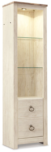 A2Z Furniture - Ashley Furniture - Willowton Entertainment Center - 4-Piece Entertainment Center / Whitewash - W267W3