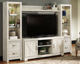 A2Z Furniture - Ashley Furniture - Bellaby Entertainment Center - Pier / Whitewash - W331-24