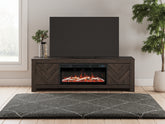 A2Z Furniture - Ashley Furniture - Cayboni 71" TV Stand with Electric Fireplace - 71" TV Stand with Electric Fireplace / Black - W3789W1
