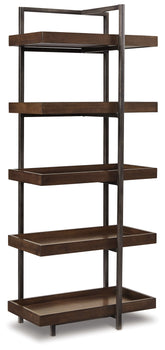 A2Z Furniture - Ashley Furniture - Starmore Entertainment Center - 3-Piece Entertainment Center / Brown/Gunmetal - W633W1
