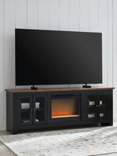 A2Z Furniture - Ashley Furniture - Wildenauer 76" TV Stand with Electric Fireplace - 76" TV Stand with Electric Fireplace / Brown/Black - W664W2