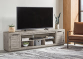 A2Z Furniture - Ashley Furniture - Naydell 92" TV Stand - 92" / Gray - W996-78