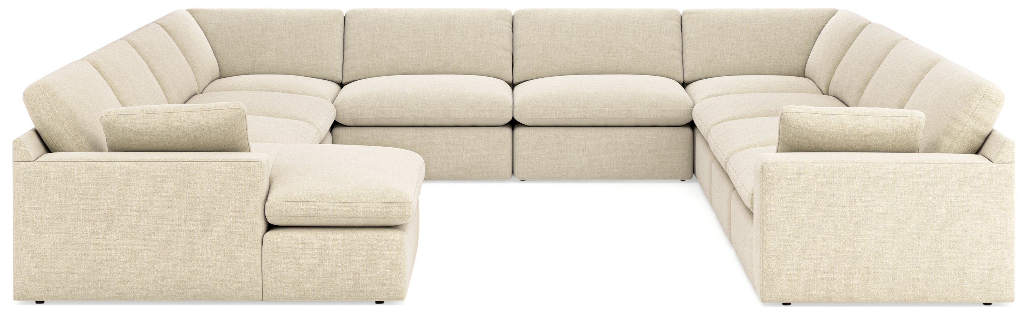 A2Z Furniture - Ashley Furniture - Elyza Sectional - RAF 10-Piece Sectional / Linen - 10006S8