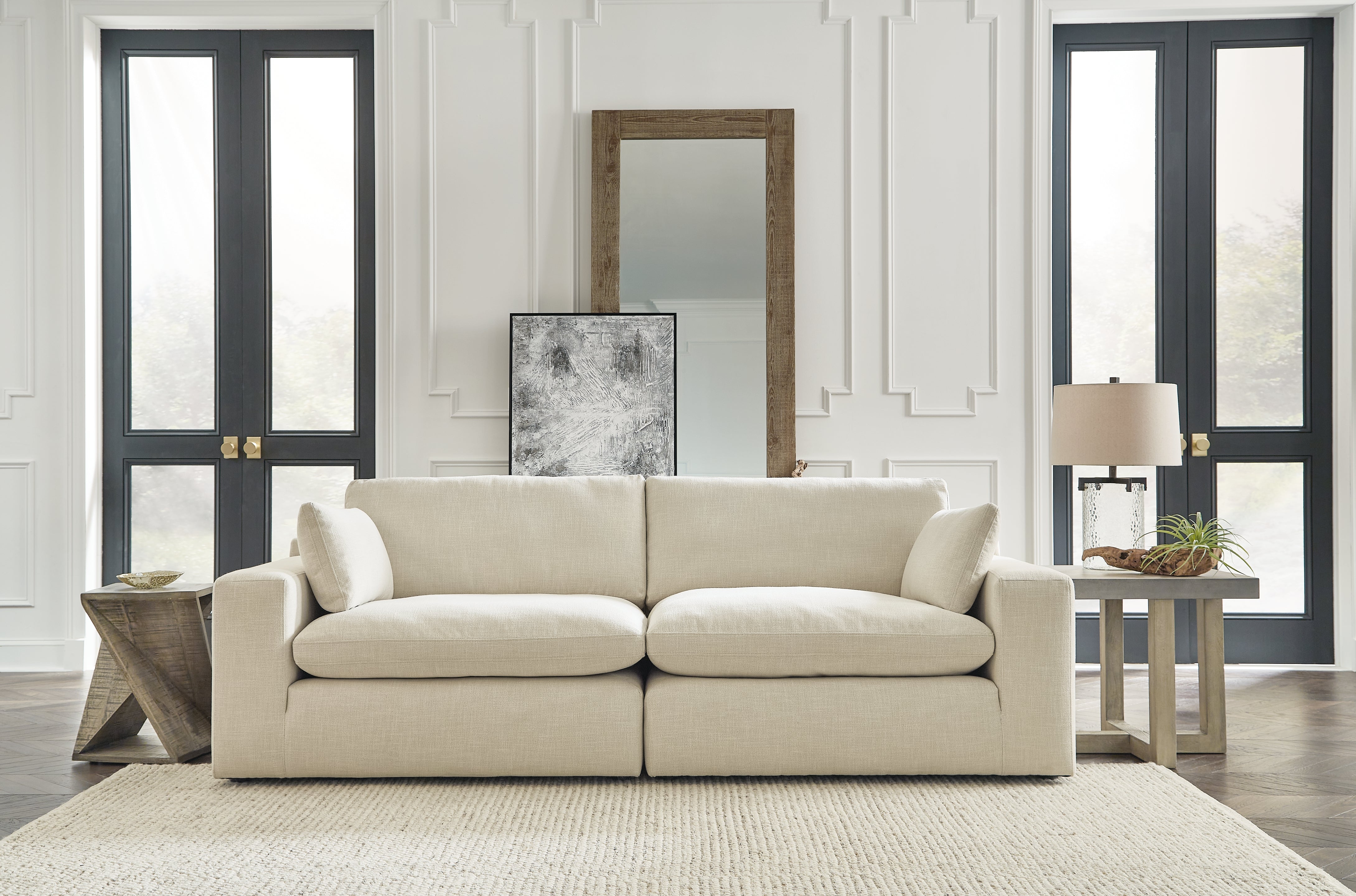 A2Z Furniture - Ashley Furniture - Elyza Sectional - RAF 10-Piece Sectional / Linen - 10006S8