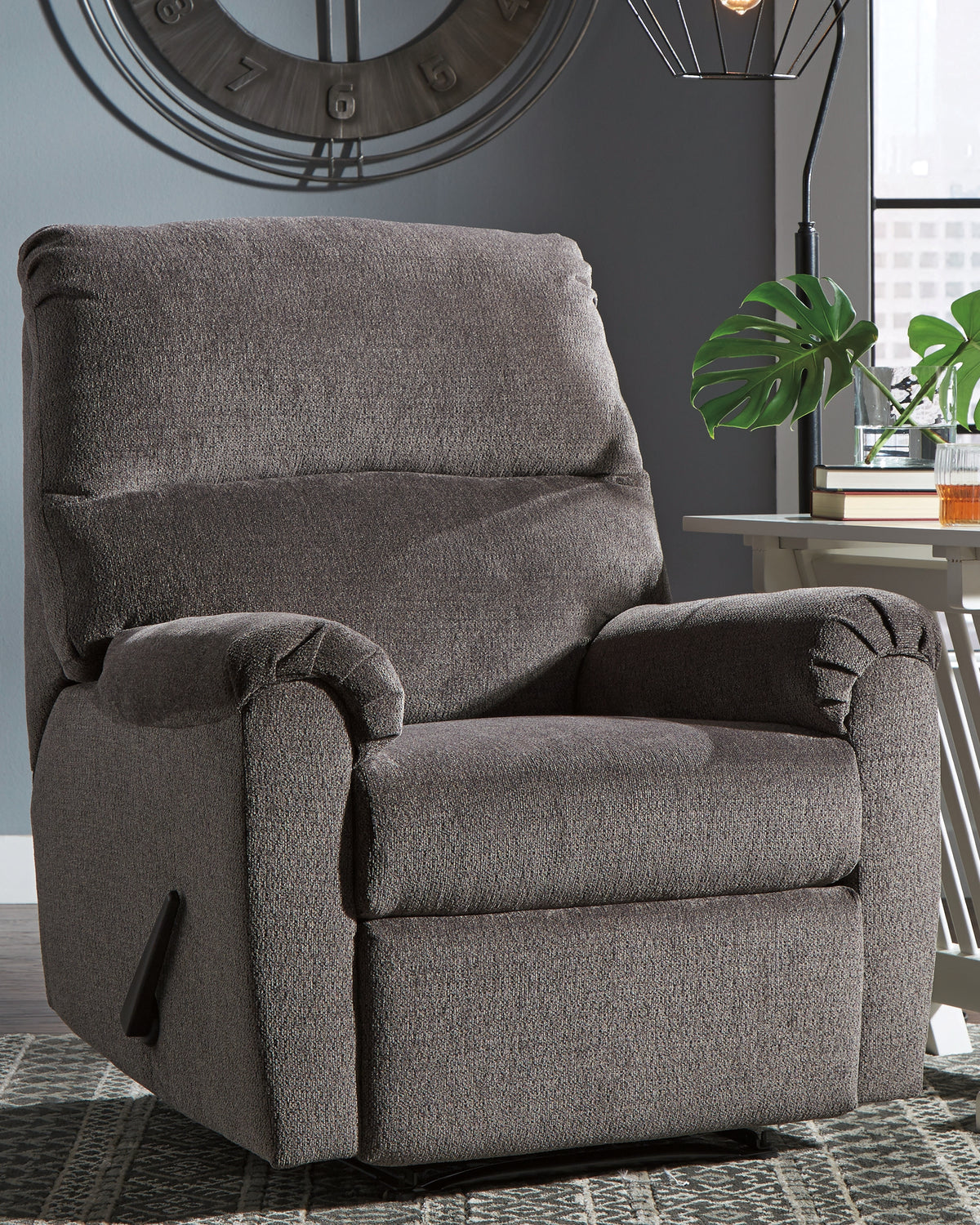 A2Z Furniture - Ashley Furniture - Nerviano Living Room - Zero Wall Recliner / Gray - 1080329
