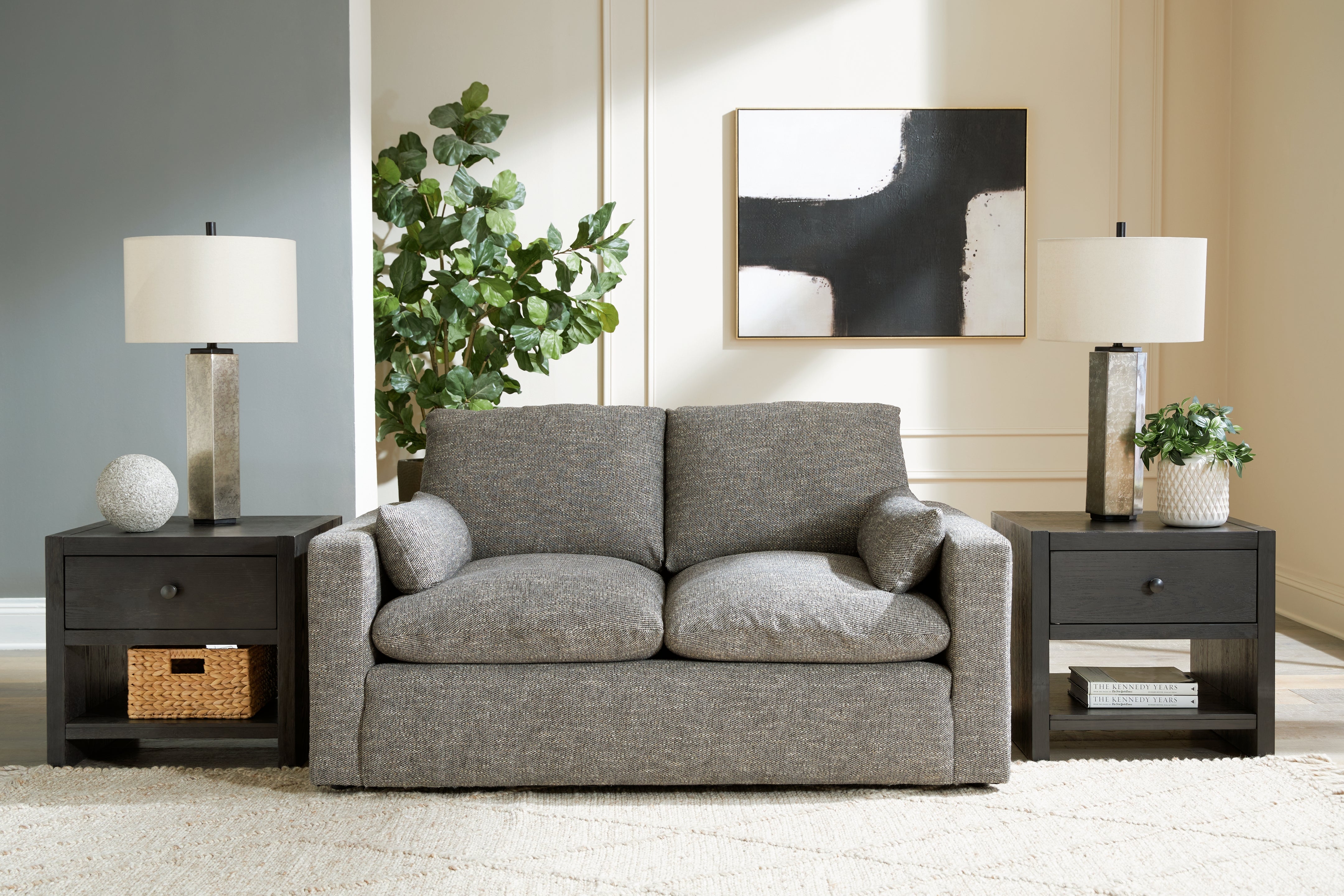 A2Z Furniture - Ashley Furniture - Dramatic Living Room - Loveseat / Granite - 1170235