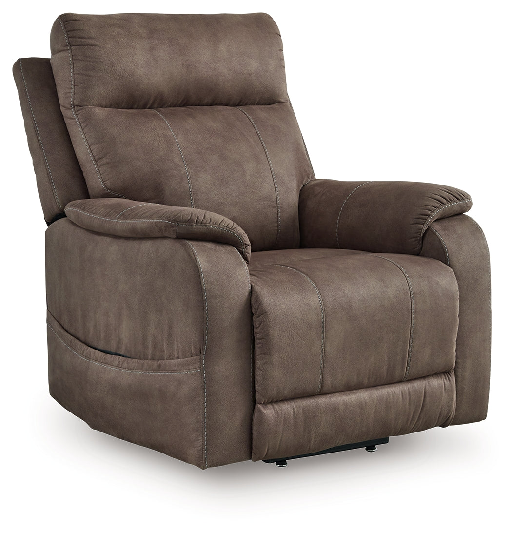 A2Z Furniture - Ashley Furniture - Crestmeade Living Room - Power Lift Recliner / Espresso - 1350412
