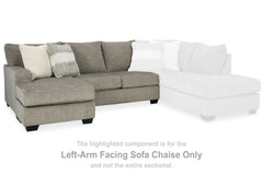 A2Z Furniture - Ashley Furniture - Creswell Sectional - LAF Sofa Chaise / Stone - 1530502