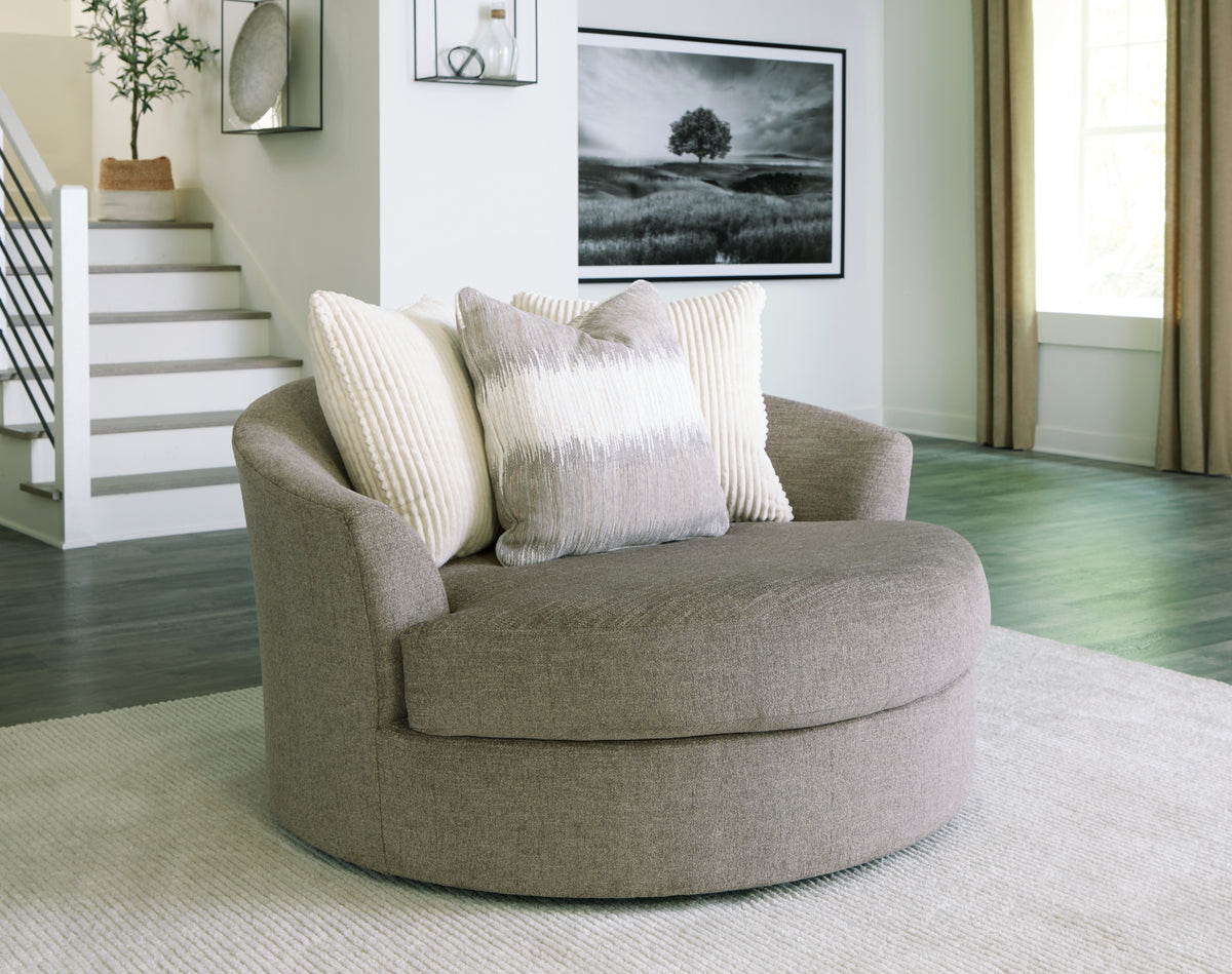 A2Z Furniture - Ashley Furniture - Creswell Living Room - Ottoman With Storage / Stone - 1530511
