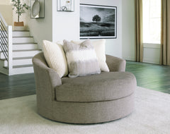 A2Z Furniture - Ashley Furniture - Creswell Living Room - Ottoman With Storage / Stone - 1530511