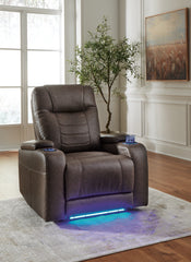 A2Z Furniture - Ashley Furniture - Schooner Rocks Living Room - PWR Recliner/ADJ Headrest / Umber - 1610413