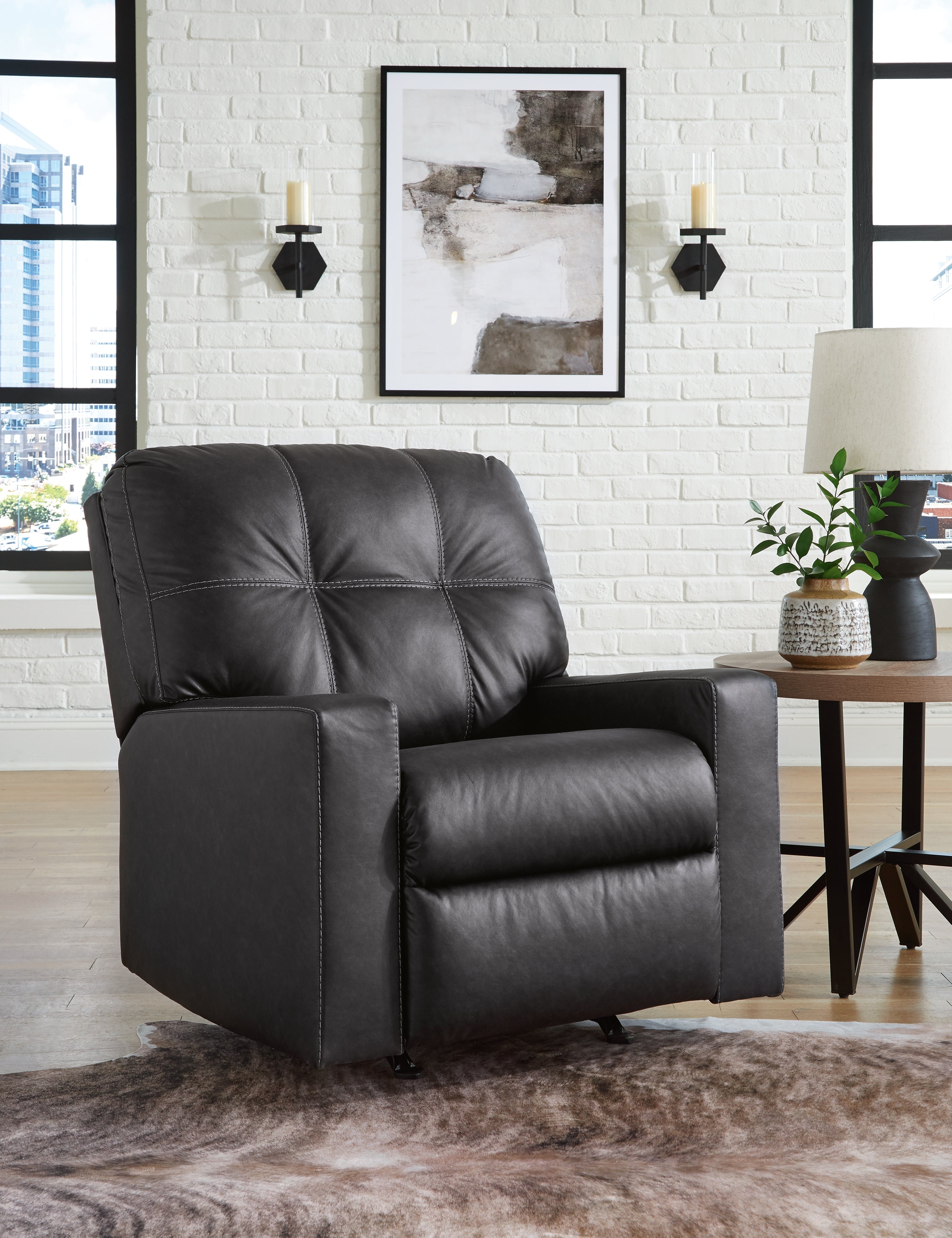 A2Z Furniture - Ashley Furniture - Barlin Mills Living Room - Rocker Recliner / Carbon - 1700425