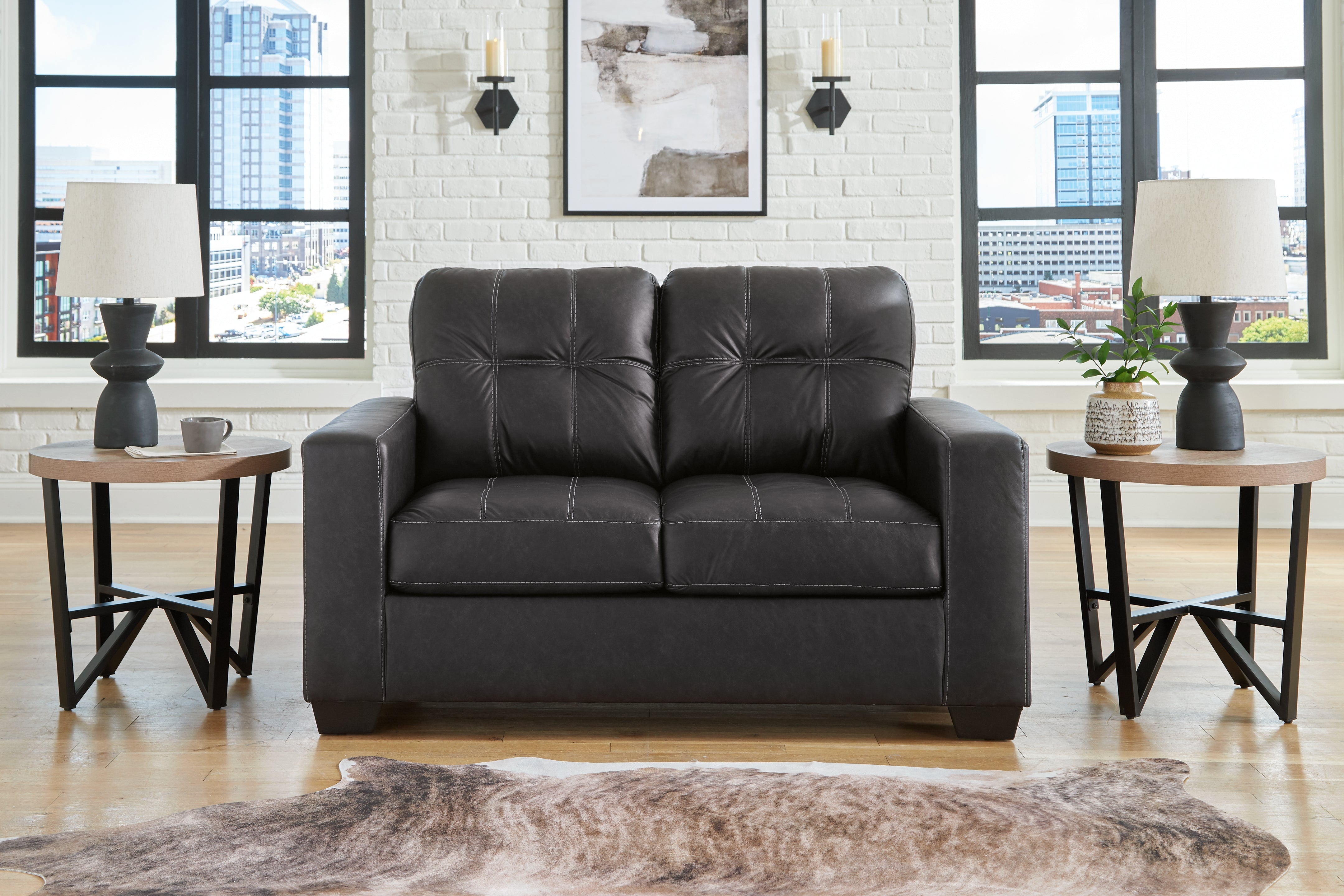 A2Z Furniture - Ashley Furniture - Barlin Mills Living Room - Loveseat / Carbon - 1700435