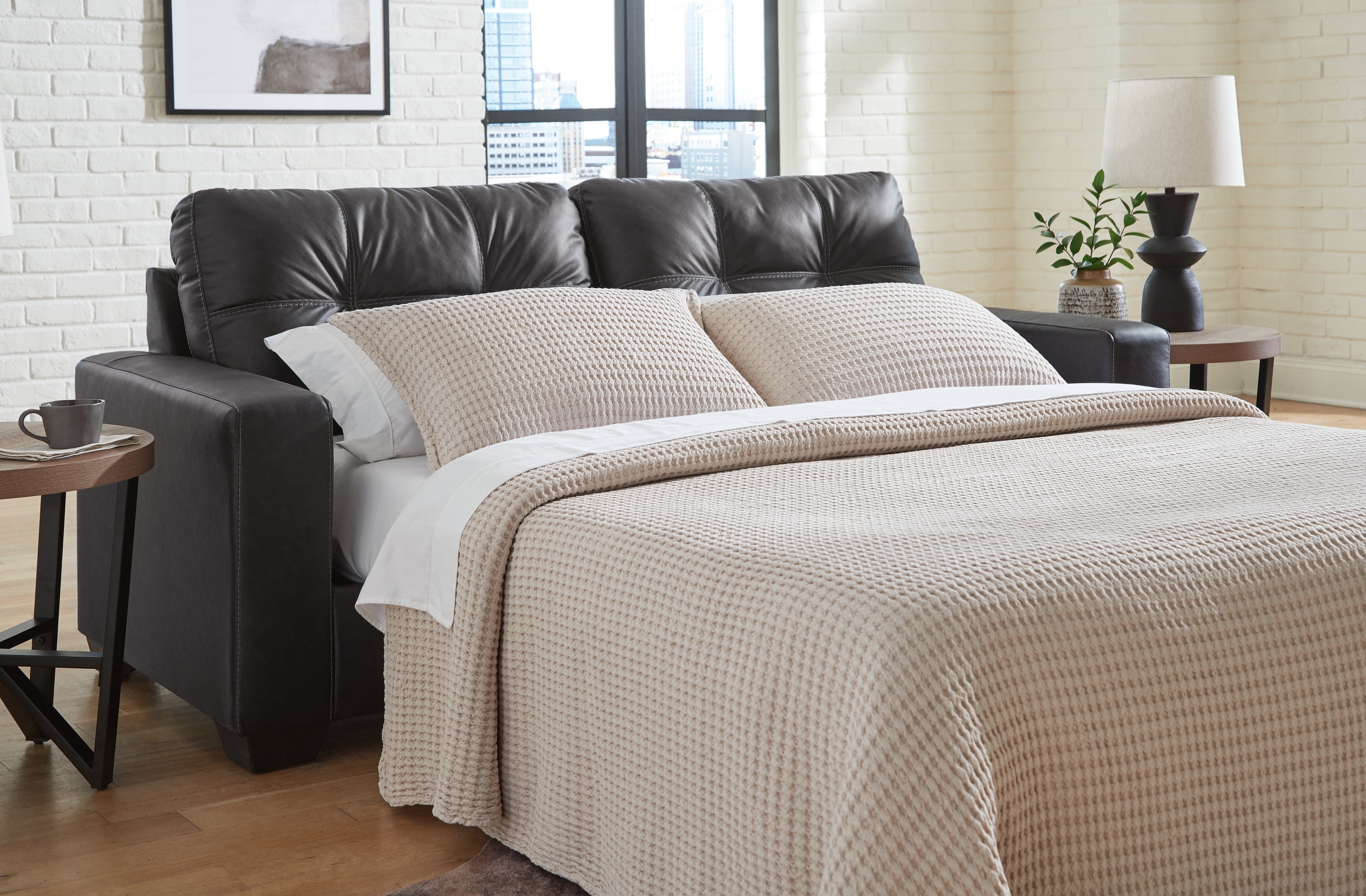 A2Z Furniture - Ashley Furniture - Barlin Mills Living Room - Queen Sofa Sleeper / Carbon - 1700439