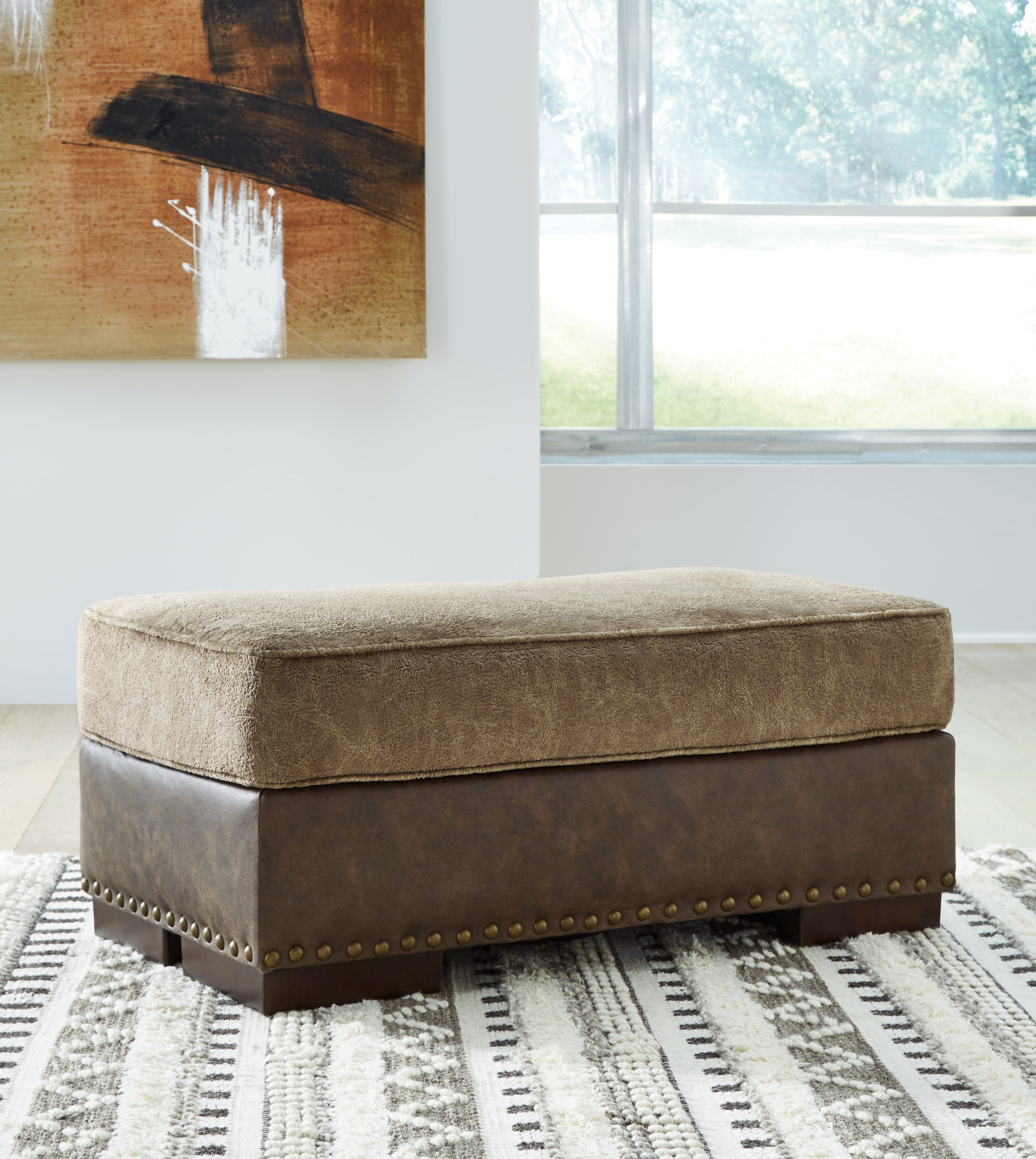 A2Z Furniture - Ashley Furniture - Alesbury Living Room - Ottoman / Chocolate - 1870414