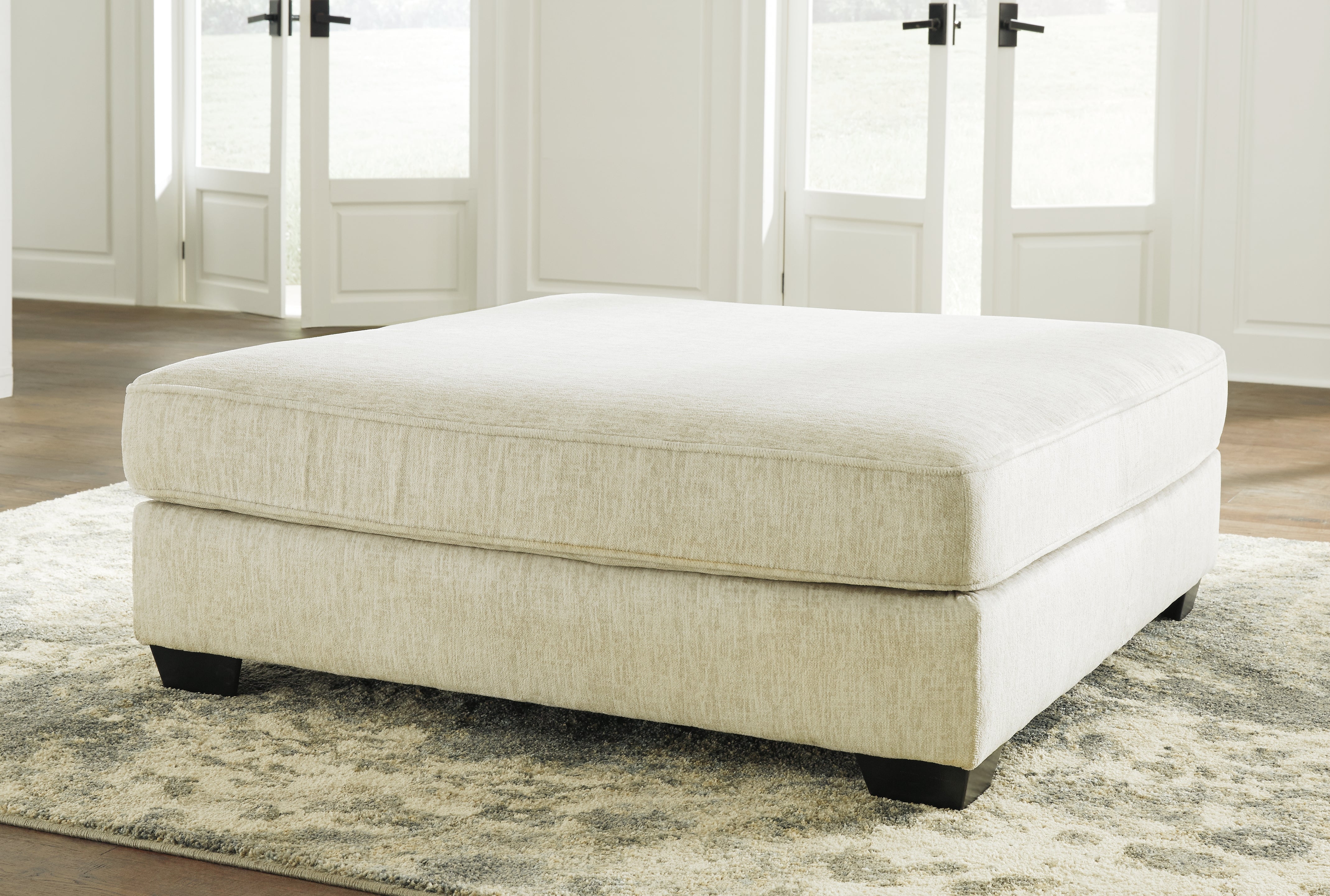 A2Z Furniture - Ashley Furniture - Rawcliffe Living Room - Oversized Accent Ottoman / Parchment - 1960408