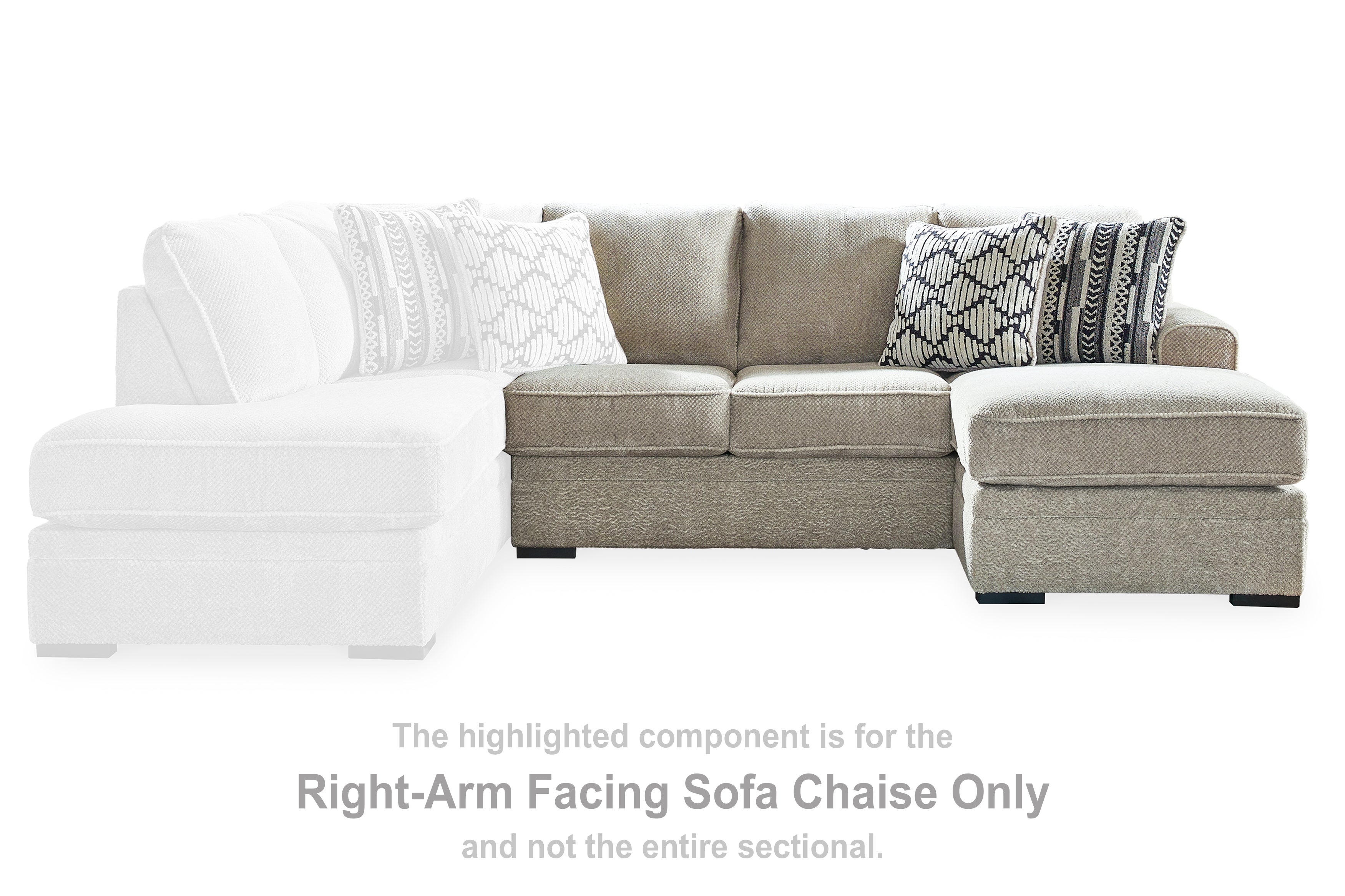 A2Z Furniture - Ashley Furniture - Calnita Sectional - RAF Corner Chaise / Sisal - 2050217
