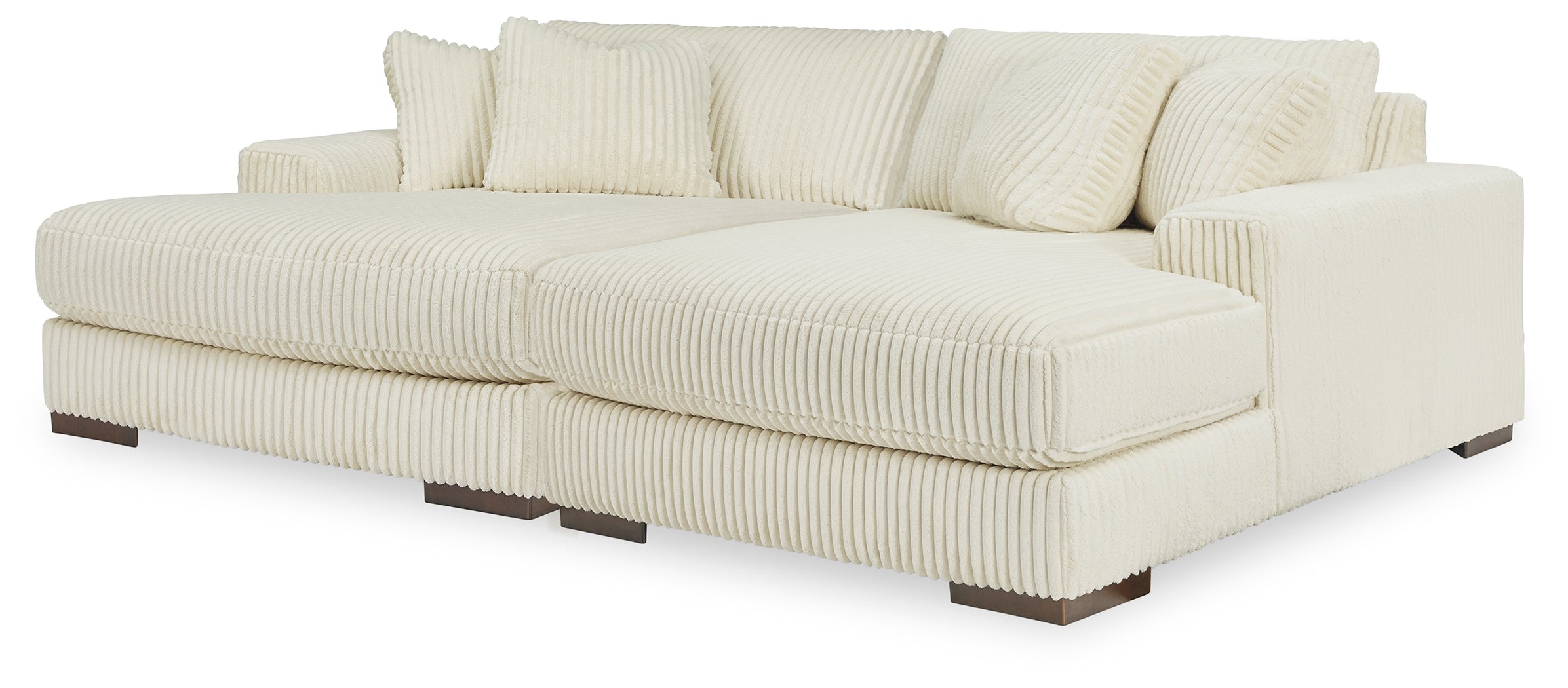 A2Z Furniture - Ashley Furniture - Lindyn Sectional - RAF Super Chaise / Ivory - 21104S16