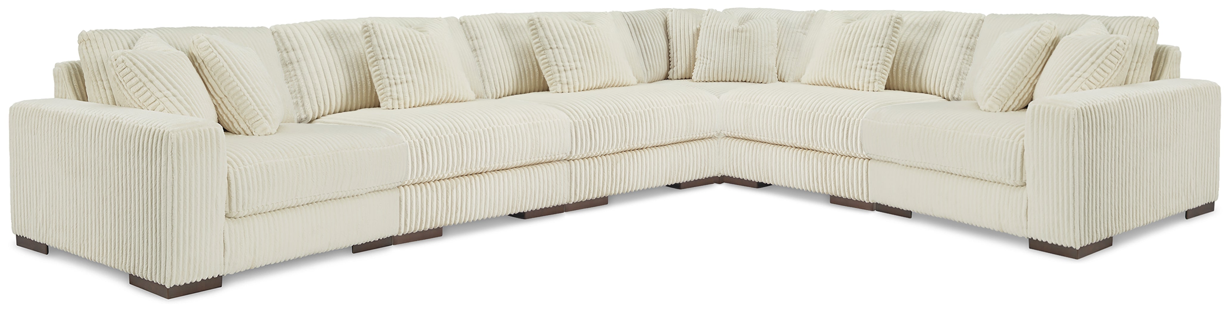 A2Z Furniture - Ashley Furniture - Lindyn Sectional - RAF 6-Piece Sectional / Ivory - 21104S20