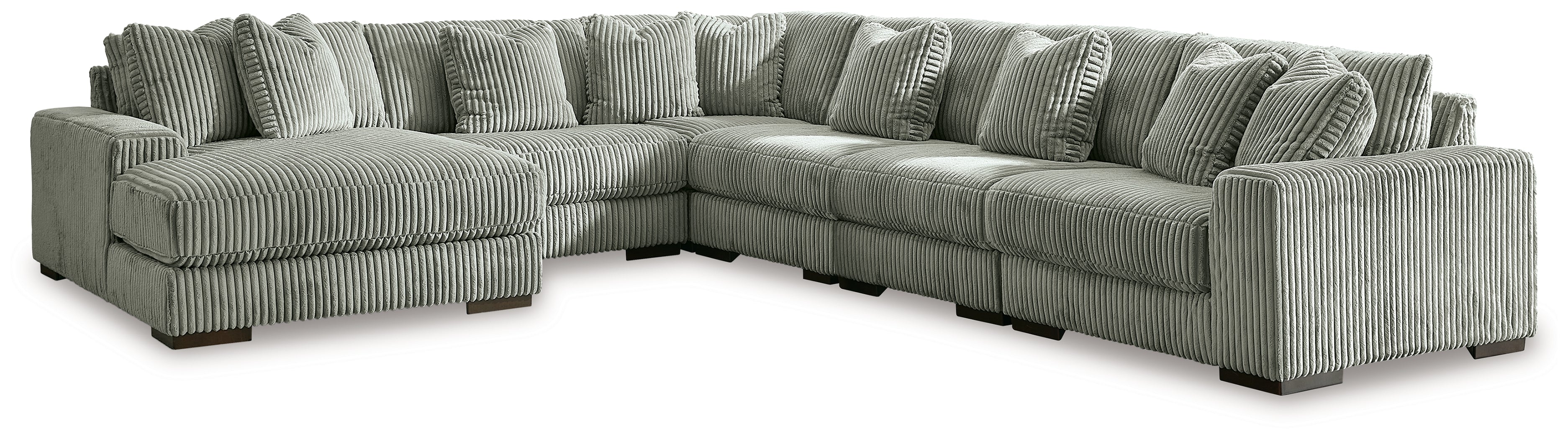 A2Z Furniture - Ashley Furniture - Lindyn Sectional - RAF 6-Piece Sectional with Chaise / Fog - 21105S8
