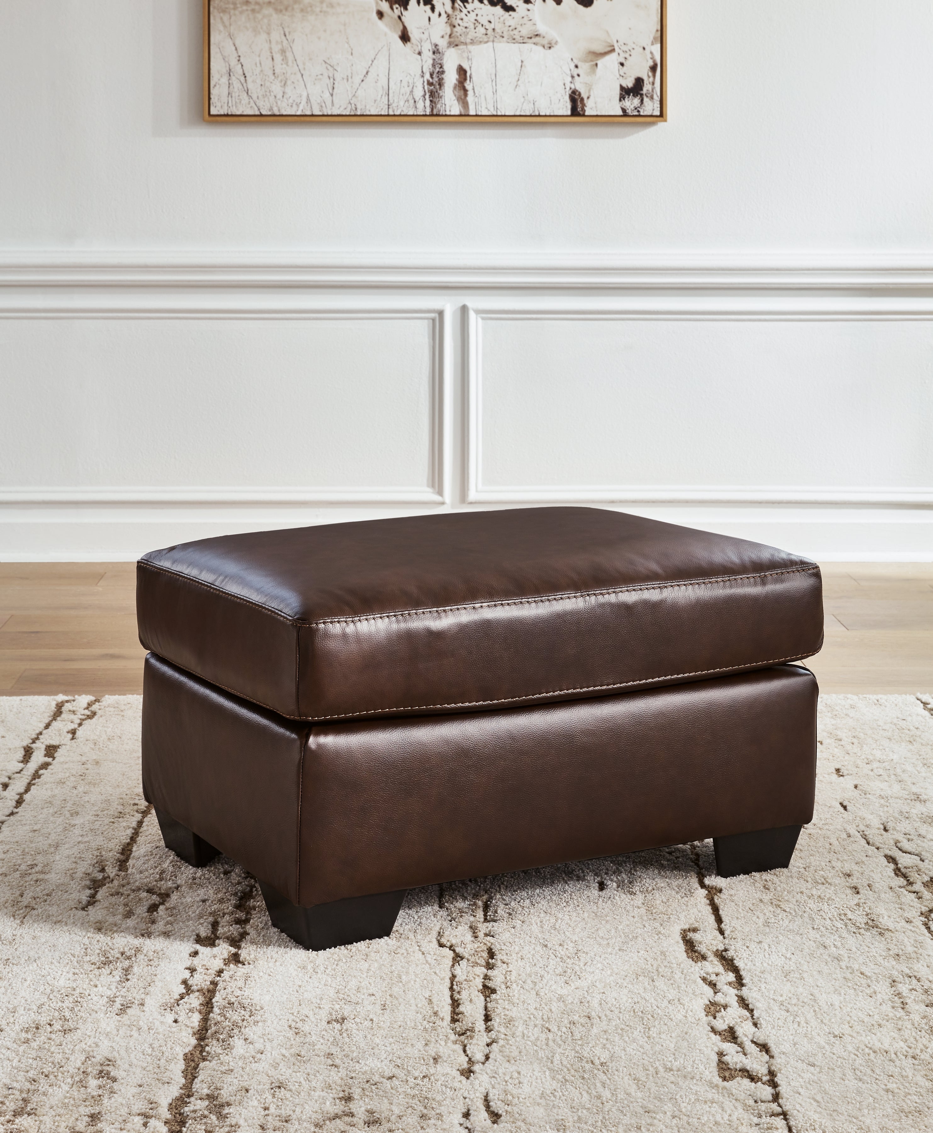 A2Z Furniture - Ashley Furniture - Santorine Living Room - Ottoman / Dark Brown - 2170614