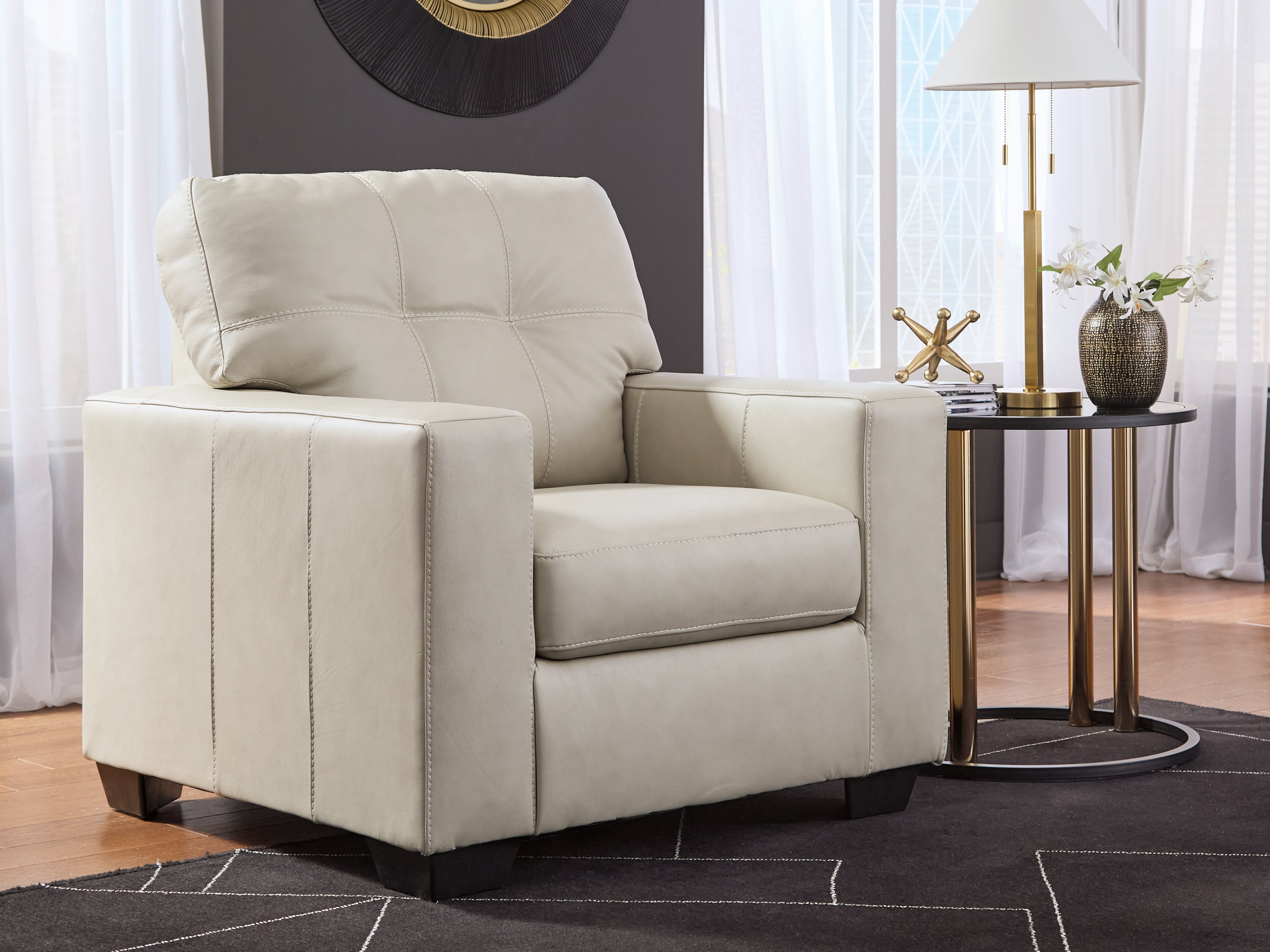 A2Z Furniture - Ashley Furniture - Santorine Living Room - Chair / Bone - 2170820