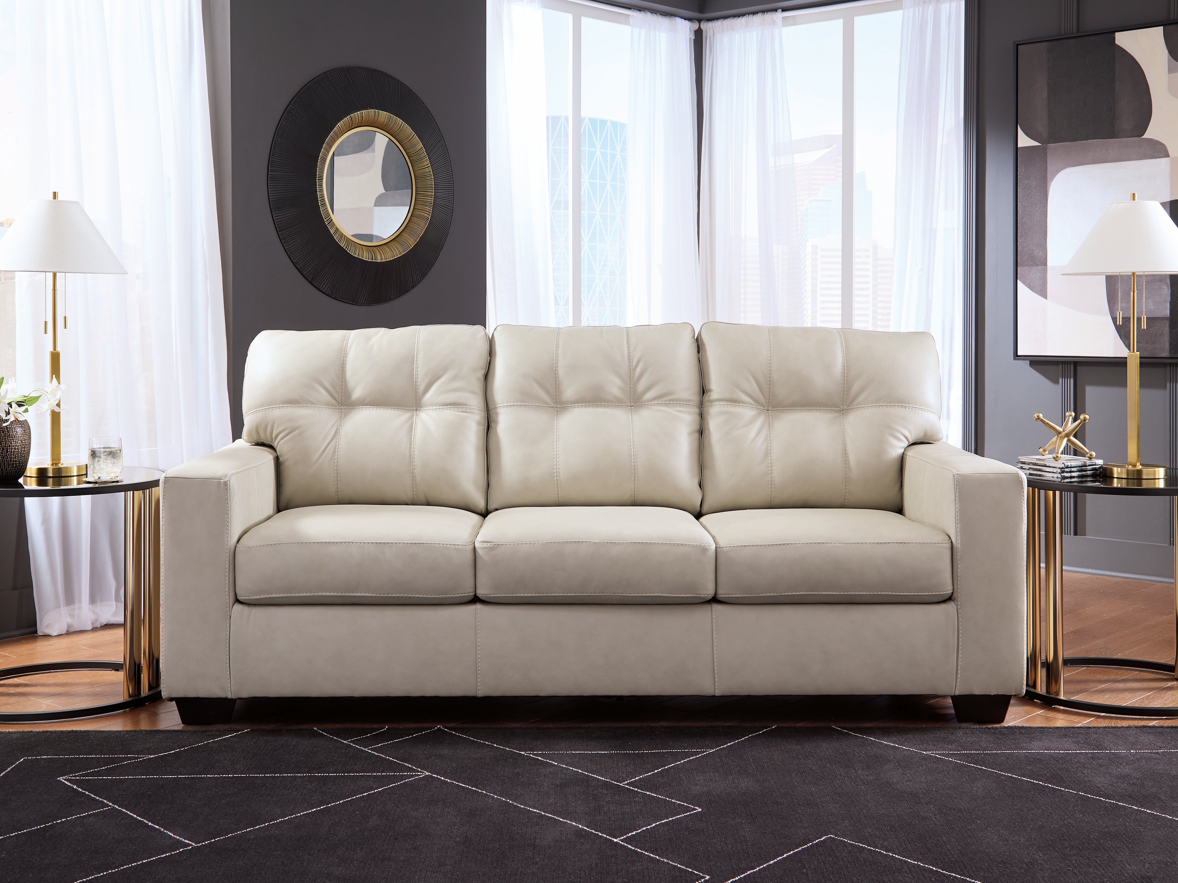 A2Z Furniture - Ashley Furniture - Santorine Living Room - Sofa / Bone - 2170838