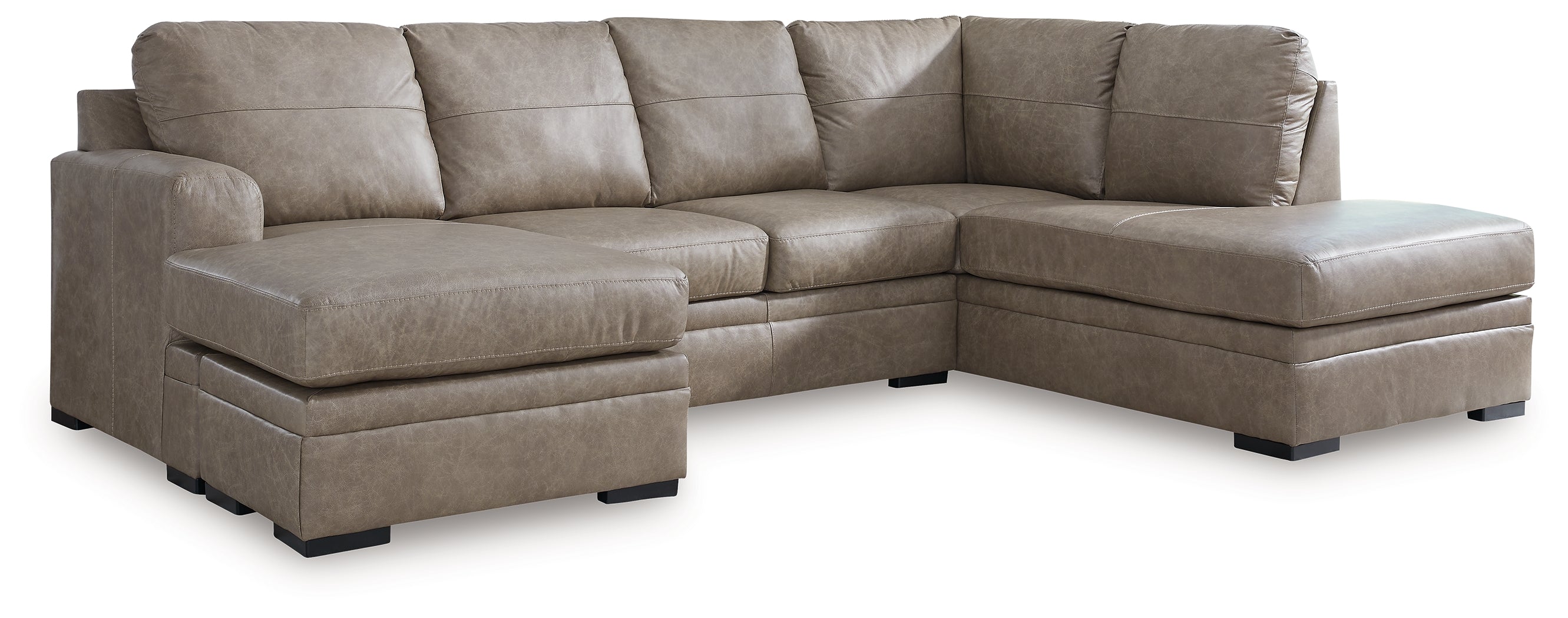 A2Z Furniture - Ashley Furniture - Amuleto Sectional - RAF 2-Piece Sectional with Chaise / Desert - 22405S2
