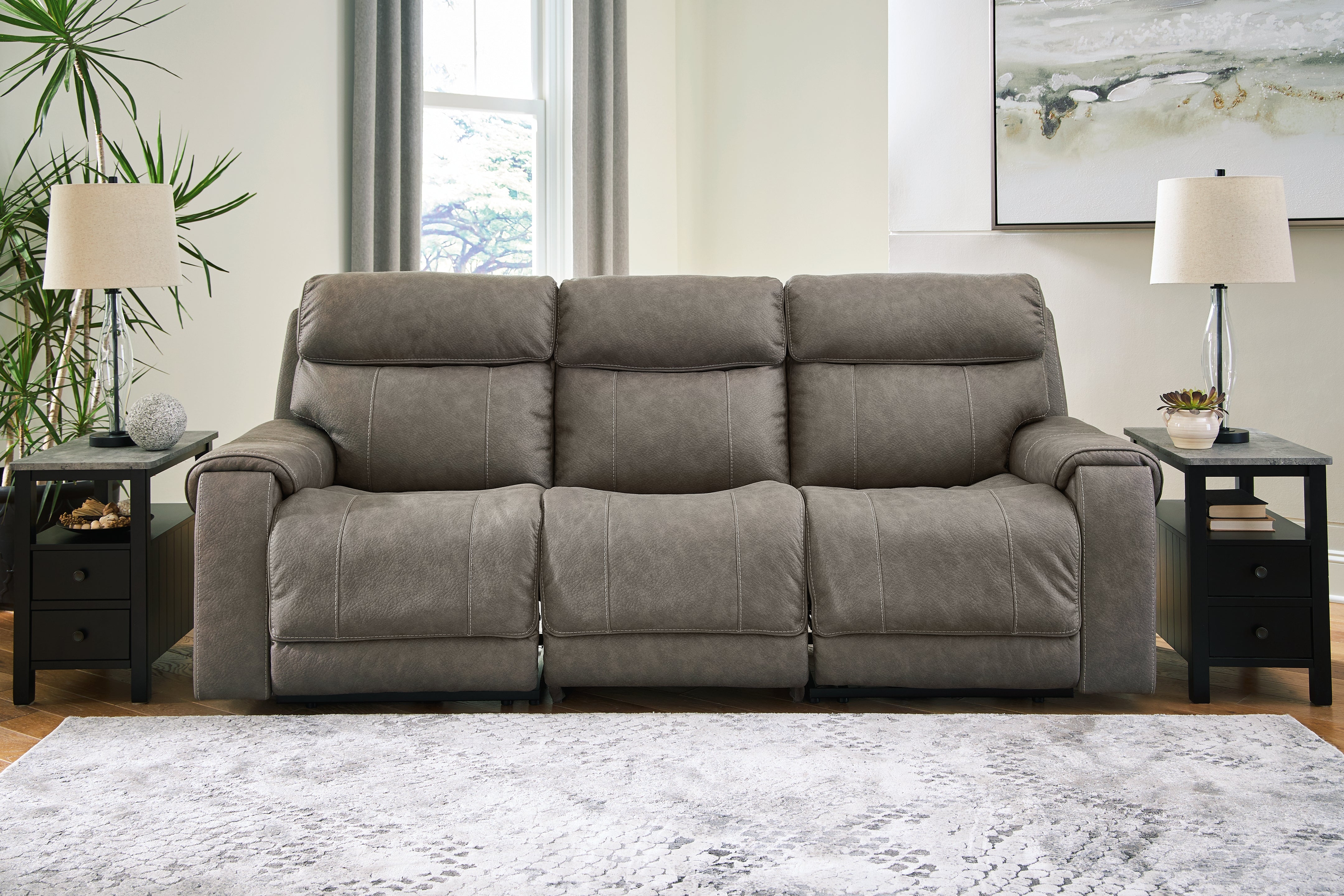 A2Z Furniture - Ashley Furniture - Starbot Sectional - 3-Piece Power Reclining Sectional Sofa / Fossil - 23501S3