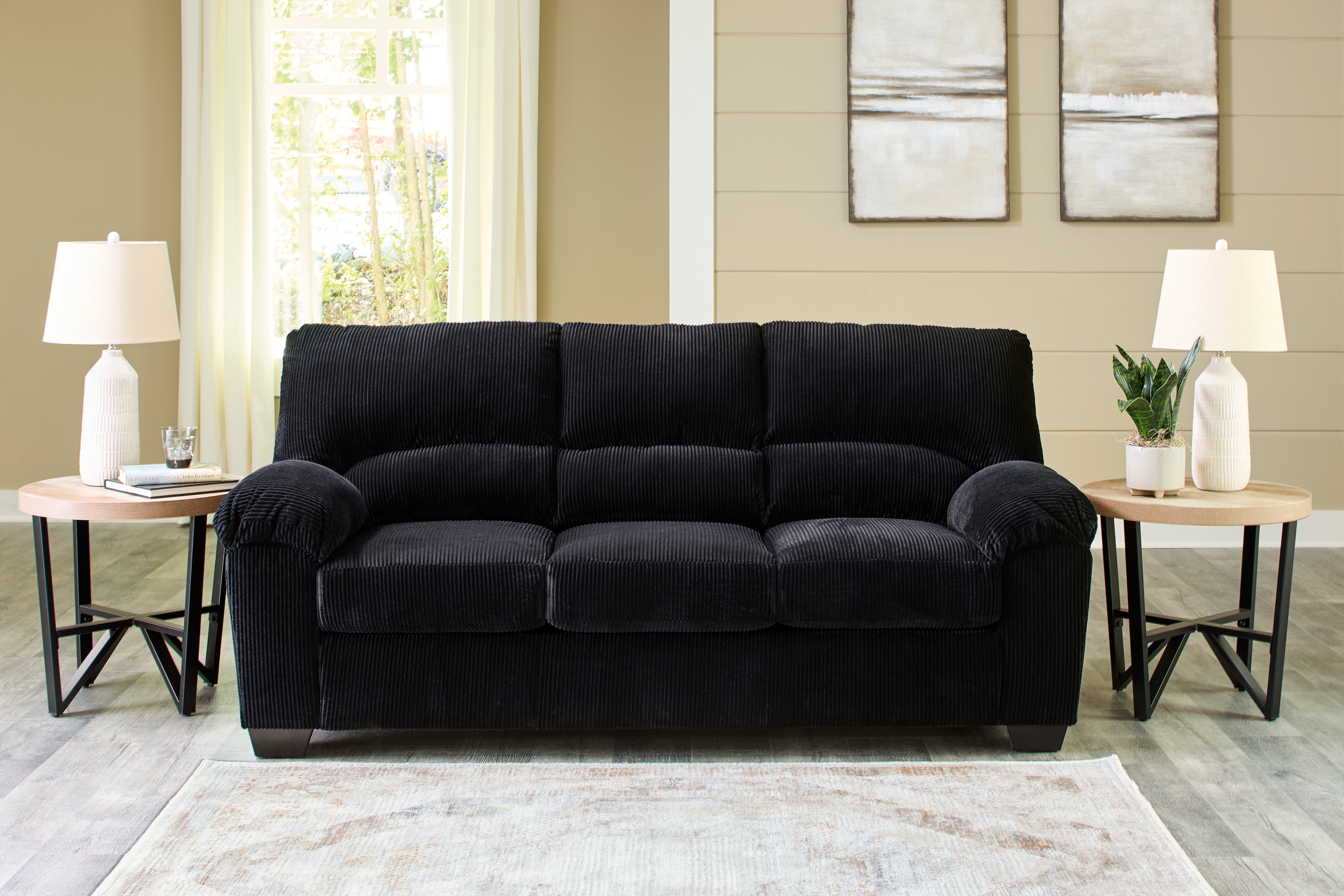 A2Z Furniture - Ashley Furniture - SimpleJoy Living Room - Sofa / Onyx - 2420438