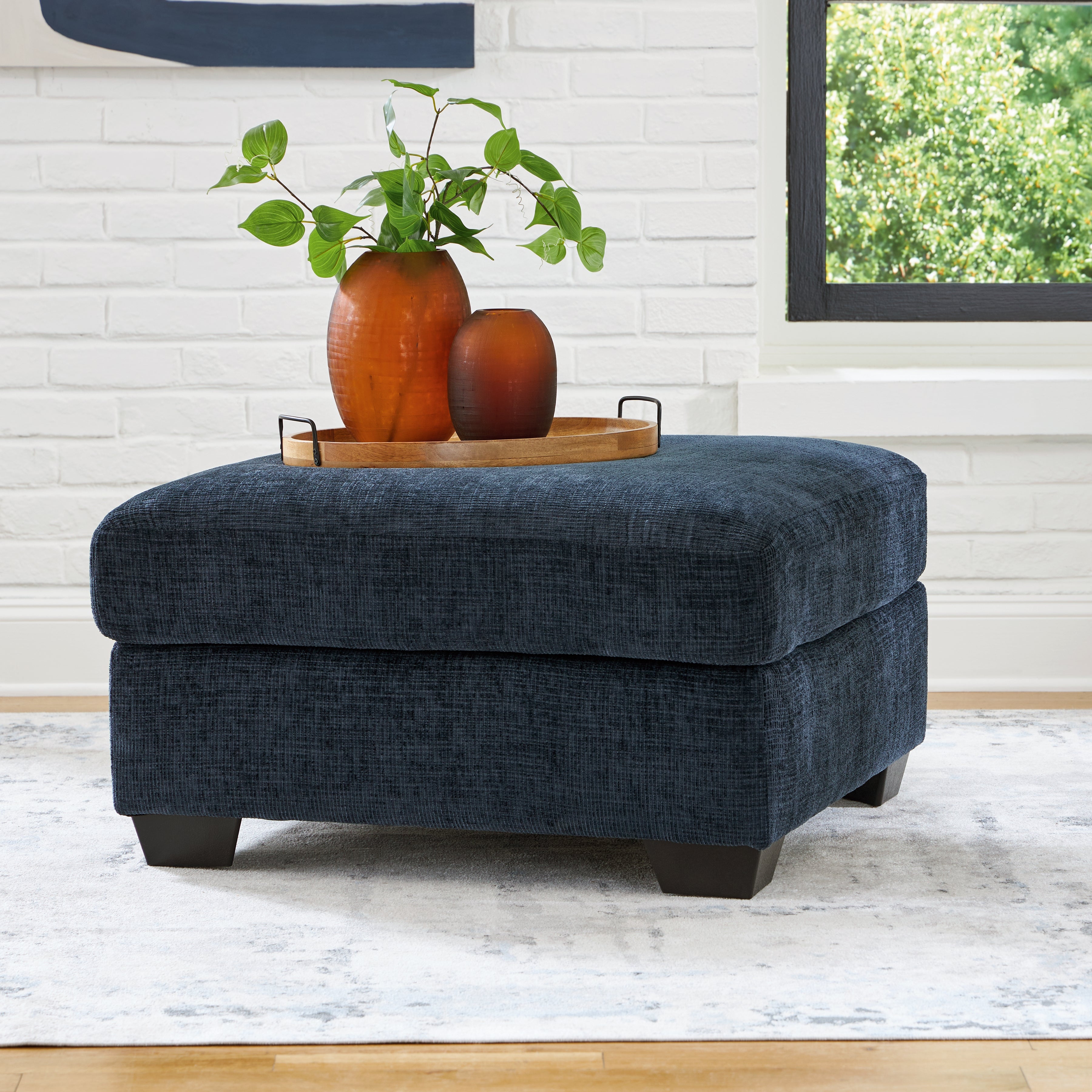 A2Z Furniture - Ashley Furniture - Aviemore Living Room - Oversized Accent Ottoman / Ink - 2430308