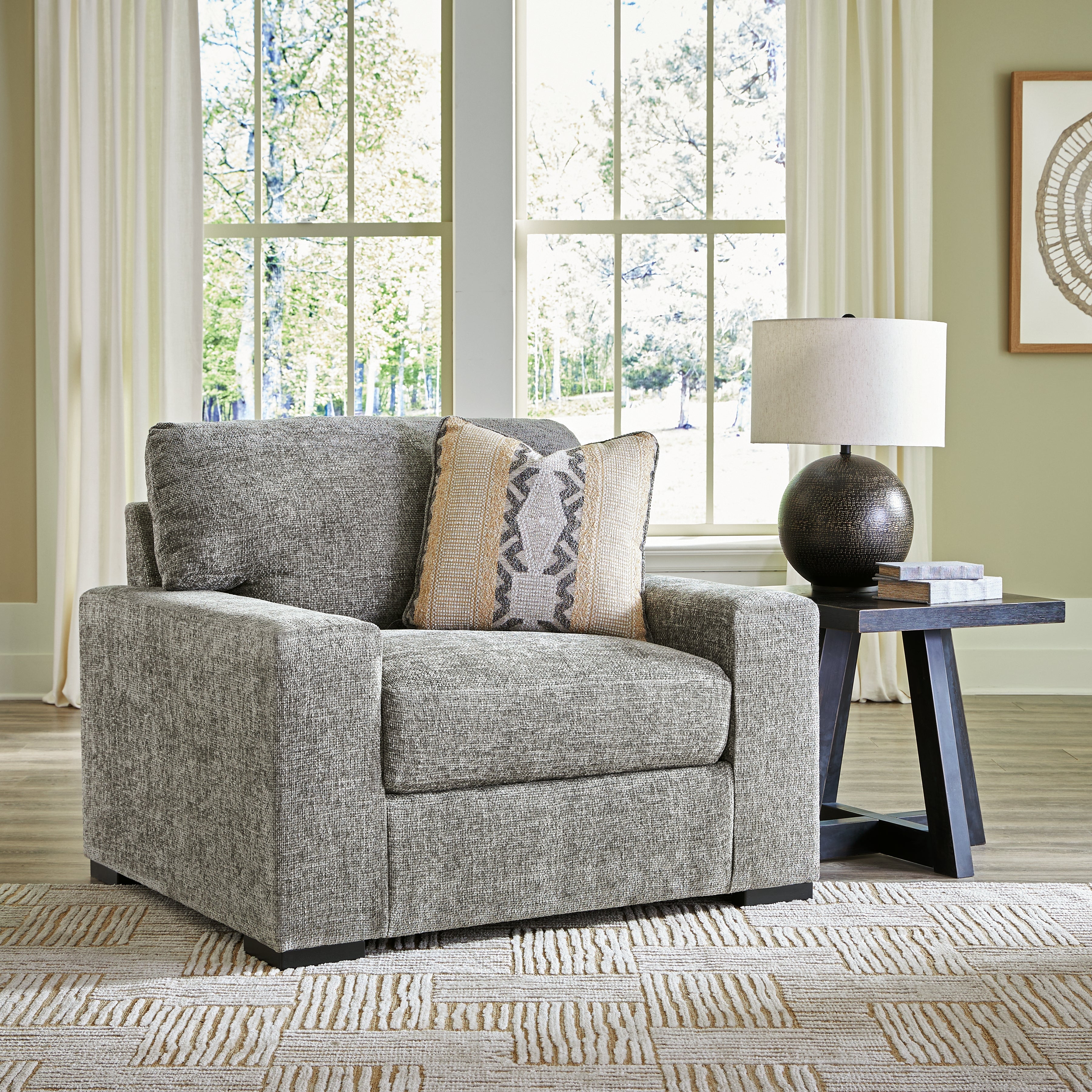 A2Z Furniture - Ashley Furniture - Dunmor Living Room - Chair and a Half / Graphite - 2490423