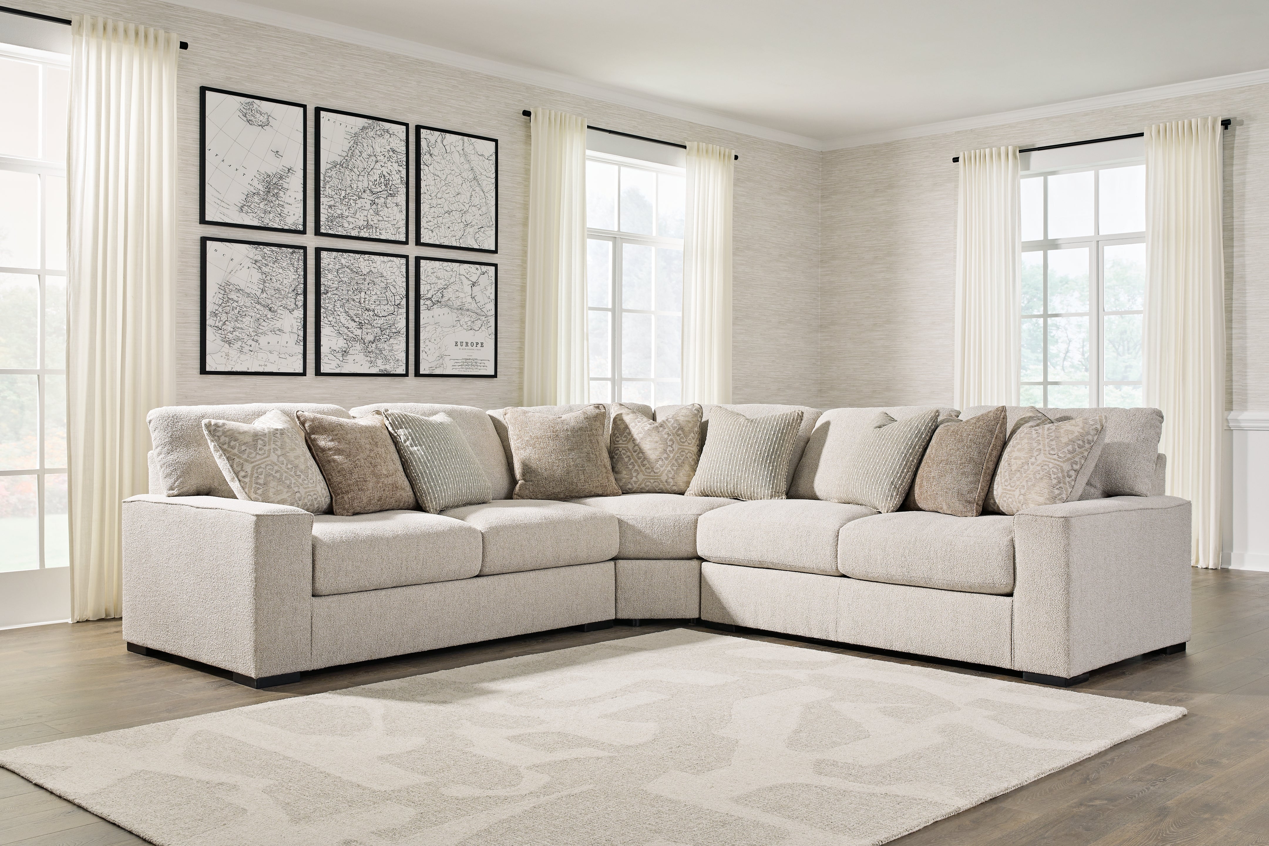 A2Z Furniture - Ashley Furniture - Ballyton Sectional - RAF 3-Piece Sectional / Sand - 25102S1