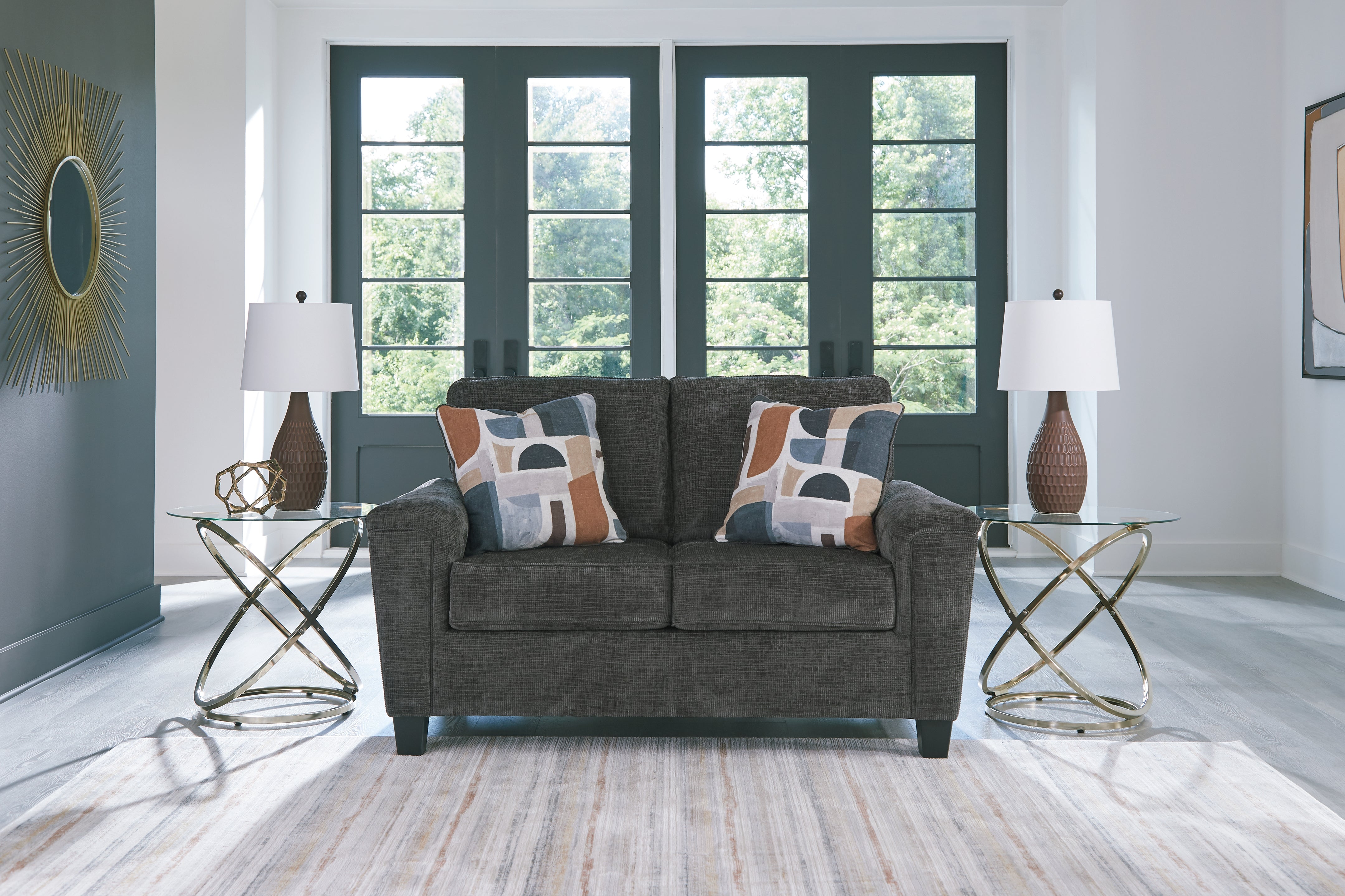 A2Z Furniture - Ashley Furniture - Erinslane Living Room - Loveseat / Dusk - 2520635
