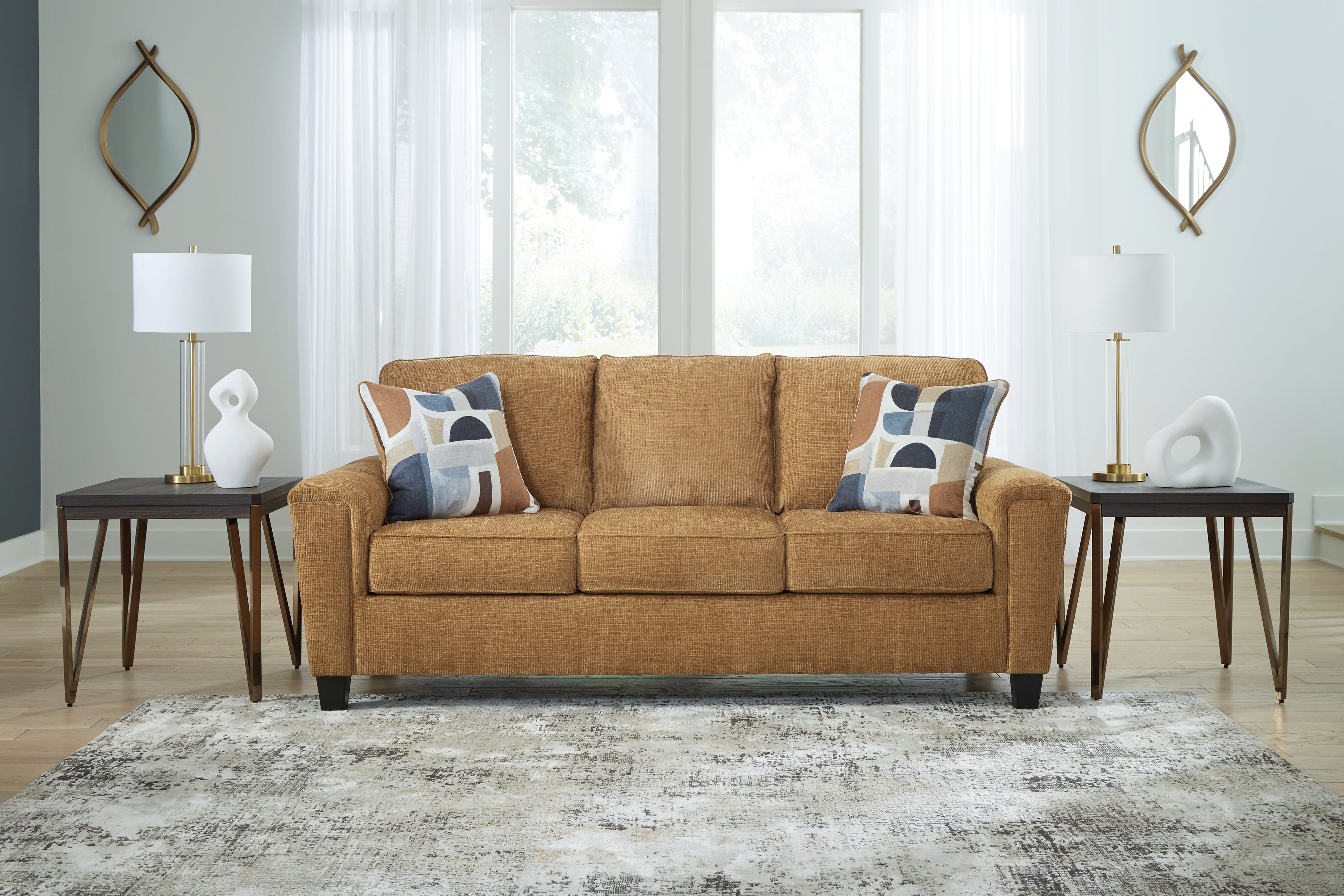 A2Z Furniture - Ashley Furniture - Erinslane Living Room - Sofa / Honey - 2520738