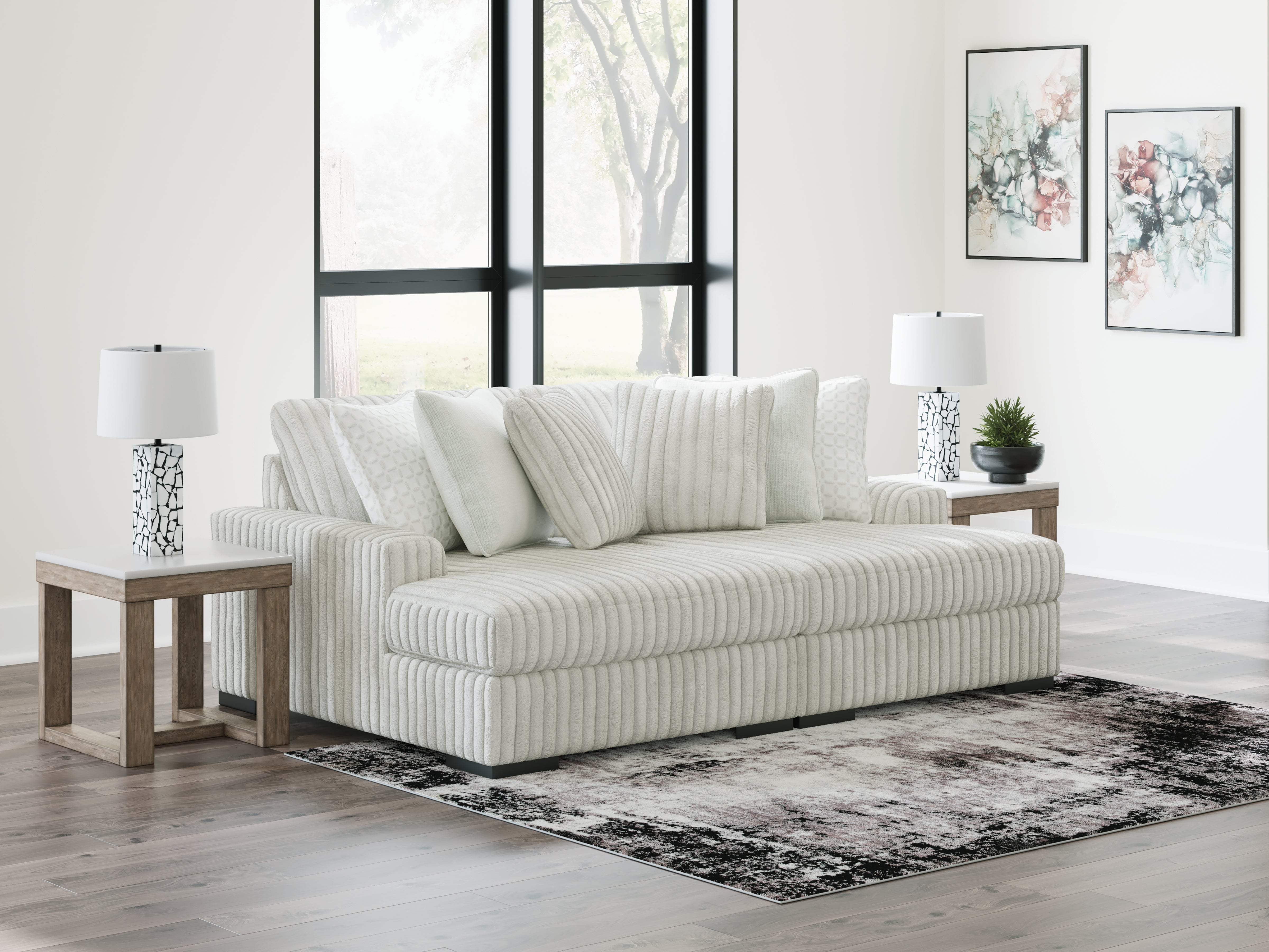 A2Z Furniture - Ashley Furniture - Stupendous Sectional - RAF 2-Piece Sectional with Chaise / Alloy - 25903S6