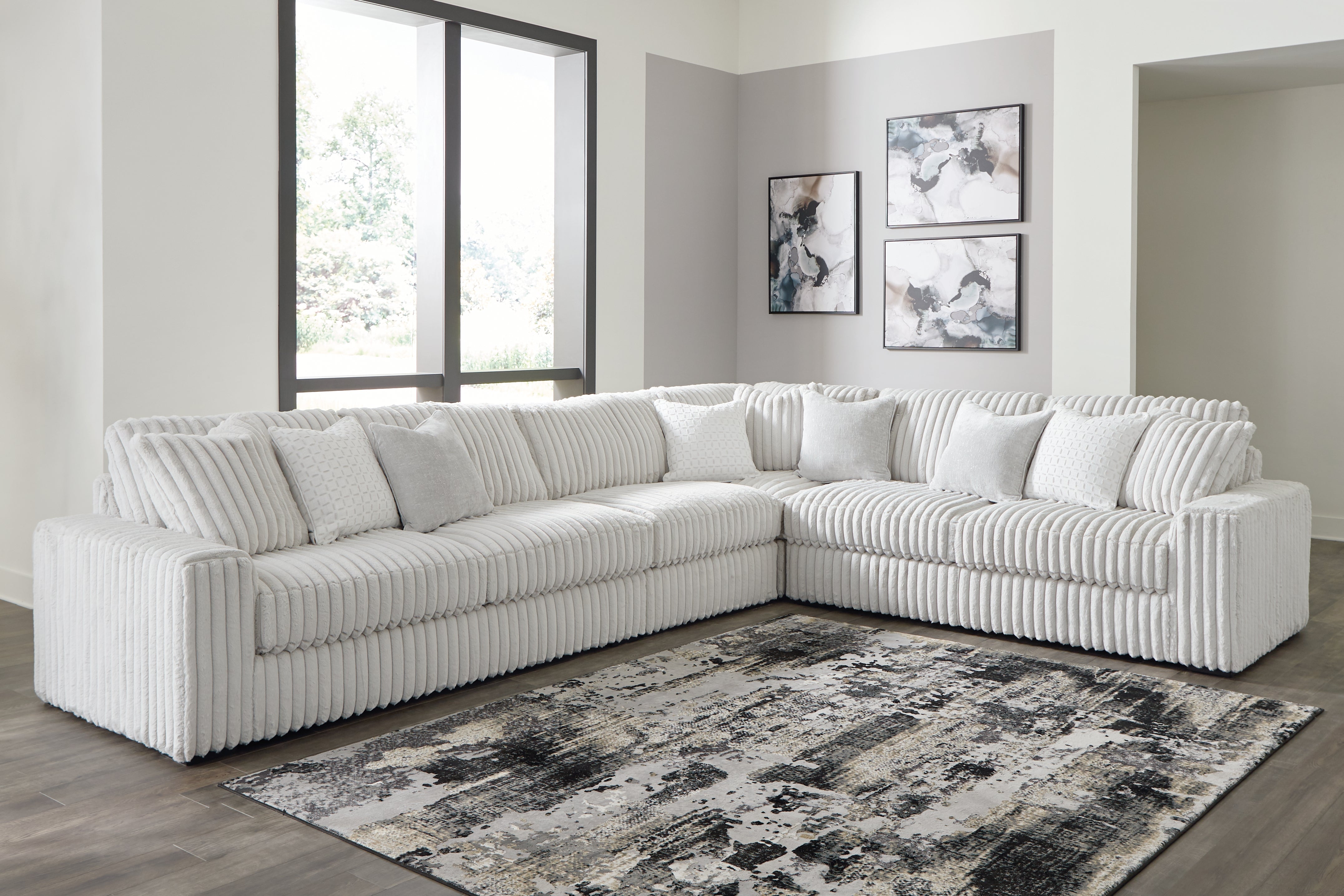 A2Z Furniture - Ashley Furniture - Stupendous Sectional - LAF 2-Piece Sectional with Chaise / Alloy - 25903S7